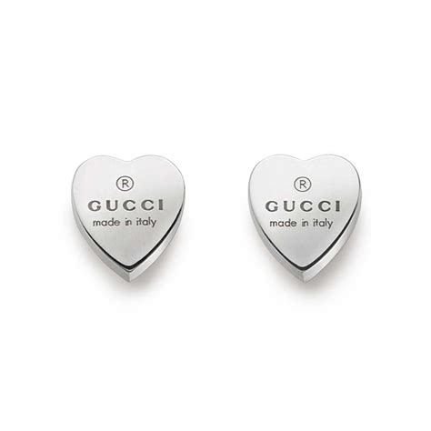 gucci garden pink heart earrings|Gucci trademark heart earrings.